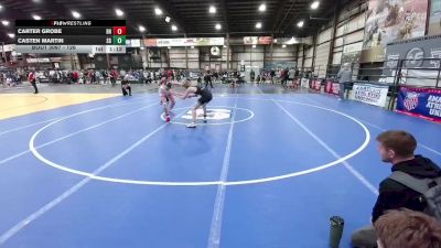 126 lbs Champ. Round 2 - Carter Grobe, Britton Hecla vs Casten Martin, Stillwater Gladiators