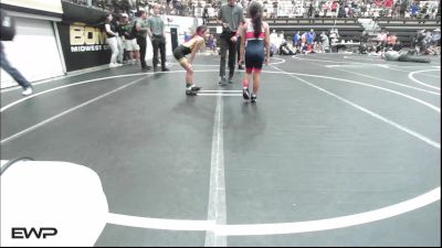 60-65 lbs Rr Rnd 5 - Eliya Hernandez, Wesley Wrestling Club vs N`cyla Brown, OKC Saints Wrestling