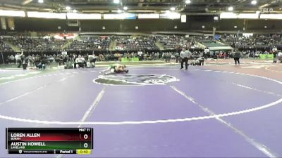 150 lbs Cons. Round 3 - Loren Allen, Borah vs Austin Howell, Lakeland