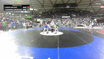 Boys 2A 132 lbs Champ. Round 2 - Alejandro Concepcion, Tumwater vs Austin Wallace, Hockinson