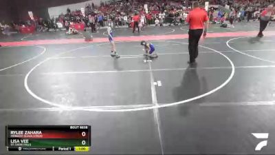 60 lbs Semifinal - Rylee Zahara, Mondovi-Eleva-Strum vs Lisa Vee, St. Croix Falls