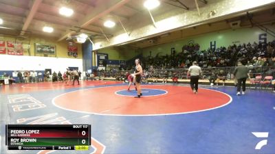 175 lbs Champ. Round 1 - Pedro Lopez, Bell Gardens vs Roy Brown, Estancia