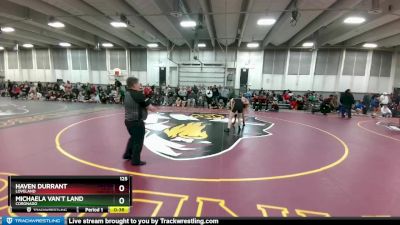 125 lbs Cons. Round 2 - Haven Durrant, Loveland vs Michaela Van`t Land, Coronado