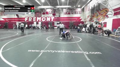 130 lbs Cons. Round 4 - Dana Barhoush, Milpitas vs Tayleigh Williams, Chico