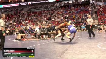 2A-165 lbs Quarterfinal - Colin Young, Wahlert, Dubuque vs Zayvion Ellington, Sergeant Bluff-Luton