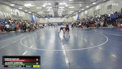 96 lbs Quarterfinal - Korvin Bayles, Sanderson Wrestling Academy vs Jackson Gardner, Sanderson Wrestling Academy