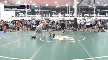 150 lbs Rr Rnd 3 - Jameson Strickland, Kraken Blue - Girls vs Kimberly Munoz, Lady Assassins