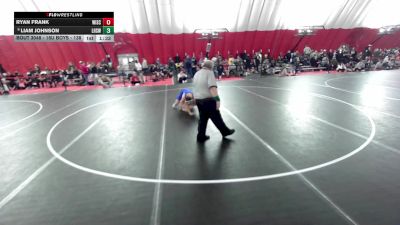 16U Boys - 138 lbs Champ. Round 1 - Ryan Frank, Wisconsin vs Liam Johnson, Lodi High School Wrestling