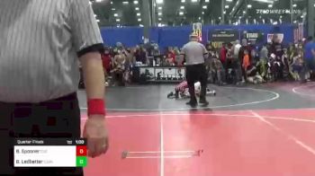 58 lbs Quarterfinal - Briar Spooner, Riverbend WC vs Bennett Ledbetter, Young Guns