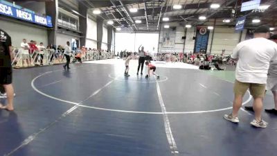 60 lbs Rr Rnd 3 - Beckham Gerber, Indiana Outlaws Red vs Ryker Johnson, Team Gotcha Blue
