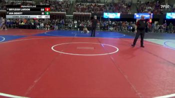 123 lbs Cons. Round 2 - Bryleigh Larson, Big Game Wrestling Club MT vs Ava DeWitt, Montana Disciples
