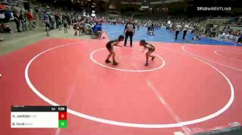 65 lbs Quarterfinal - Adalyn Jackson, Cowboy Wrestling Club vs Breanna Hunt, Wagoner Heat