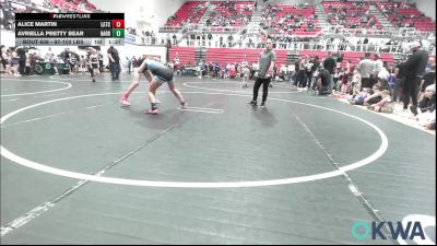 97-102 lbs Rr Rnd 2 - Alice Martin, Little Axe Takedown Club vs Avriella Pretty Bear, Harrah Little League Wrestling