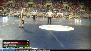 125 lbs Cons. Semi - Kaylie Clingman, MonDak vs Karyssa Meidinger, LaMoure LM