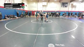 Boys 165 lbs Champ. Round 1 - Robert Rael, Live Oak Boys vs Jacob Souza, Milpitas&nbsp;Boys