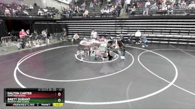 141 lbs Cons. Round 3 - Brett Durant, Wasatch High School vs Dalton Carter, Davis High School