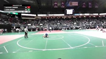132 lbs Cons. Round 5 - Zachary Zimmer, TEV1 vs Coen Knight, LBSA