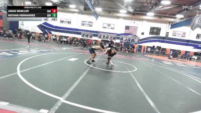 132 lbs Cons. Round 2 - Aidan Mueller, Corona vs Nathan Hernandez, South El Monte