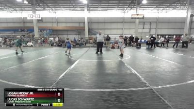 81 lbs Semifinal - Lucas Schwartz, Suples Wrestling Club vs Logan McKay Jr., Fighting Squirrels