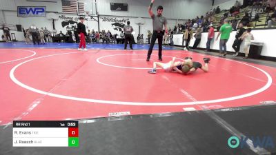 43 lbs Rr Rnd 1 - Rafe Evans, Tiger Trained Wrestling vs Jonah Raasch, Black Fox Wrestling Club