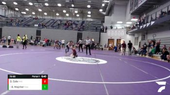 78-86 lbs Cons. Round 2 - Brody Majcher, Region Wrestling Academy vs Dixon Cole, Rossville Middle School