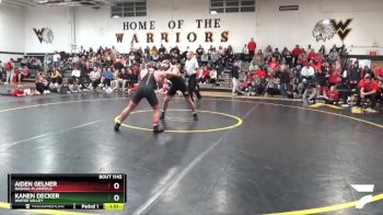 175 lbs 1st Place Match - Kanen Decker, Wapsie Valley vs Aiden Gelner, Nashua-Plainfield