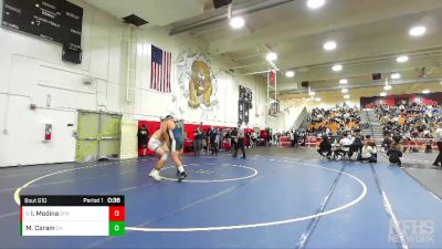 285 lbs Cons. Round 5 - Ivan Medina, Dos Pueblos vs Matthew Caram, Quartz Hill