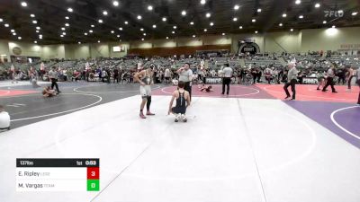 137 lbs Semifinal - Elijah Ripley, Legends Of Gold vs Mikey Vargas, Team Coalinga