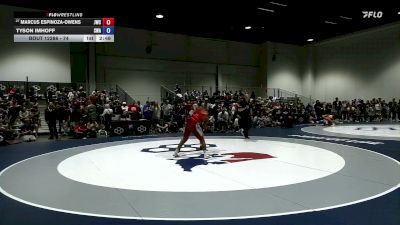 74 lbs Champ. Round 1 - Marcus Espinoza-Owens, Jackrabbit Wrestling Club vs Tyson Imhoff, Sarbacker Wrestling Academy