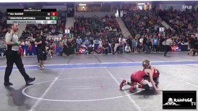 73 lbs 3rd Place Match - Eli Baker, Hoxie Kids vs Grayson Mitchell, WWC