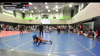 126 lbs Consi Of 8 #2 - Emmanual Mathis, Tift Wrestling Academy vs Tahir Charles, Brookwood Bronco Wrestling Club
