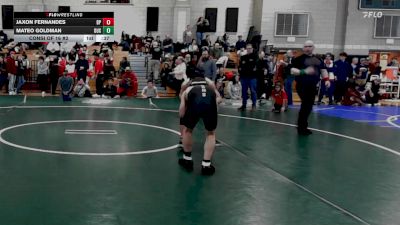 126 lbs Consi Of 16 #2 - Jaxon Fernandes, Bristol-Plymouth vs Mateo Goldman, Duxbury