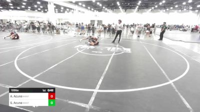 109 lbs Consi Of 8 #2 - Amelia Acuna, Mantanona TC vs Saluna Acuna, Mantanona TC