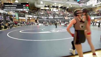 105 lbs Champ. Round 1 - Madilyn McCool, Mound City- Jayhawk Linn Hs vs Jacynn Boeken, Sterling