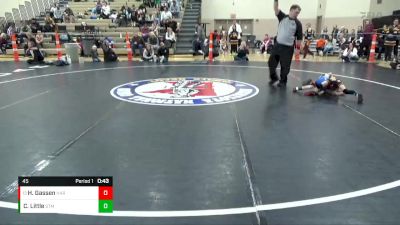 45 lbs Cons. Round 3 - Hudson Gassen, Harrisburg vs Cash Little, STMA