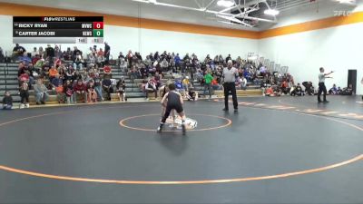 98 lbs Semifinal - Carter Jacobi, North Liberty Wrestling Club vs Ricky Ryan, Mount Vernon Wrestling Club