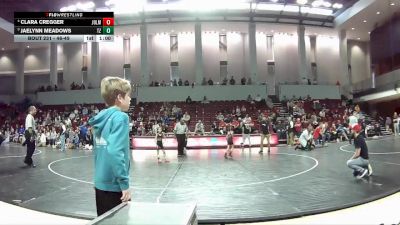 46-49 lbs 1st Place Match - Clara Cregger, Vikings Wrestling Club vs Jaelynn Meadows, Divinity