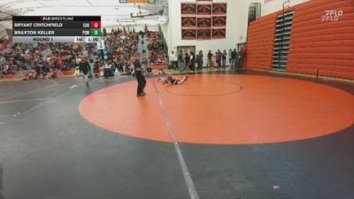 97-98 lbs Round 1 - Bryant Critchfield, Cody Middle School vs Braxton Keller, Powell Middle School