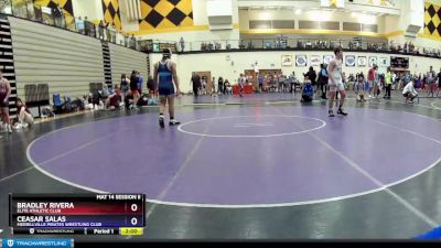 187 lbs Semifinal - Bradley Rivera, Elite Athletic Club vs Ceasar Salas, Merrillville Pirates Wrestling Club