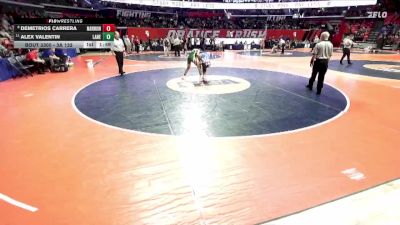 3A 132 lbs Cons. Round 3 - Alex Valentin, Chicago (Lane) vs Demetrios Carrera, Aurora (Marmion Academy)