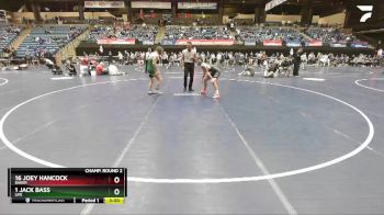 165 lbs Champ. Round 2 - 1 Jack Bass, Life vs 16 Joey Hancock, Baker