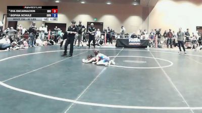 62 lbs 3rd Place Match - Eva Encarnacion, Headhunters Wrestling Club vs Sophia Schulz, Savage