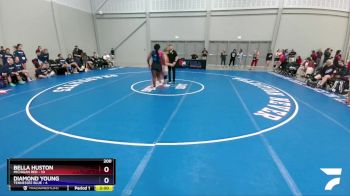 200 lbs 2nd Wrestleback (16 Team) - Bella Huston, Michigan Red vs Diamond Young, Tennessee Blue