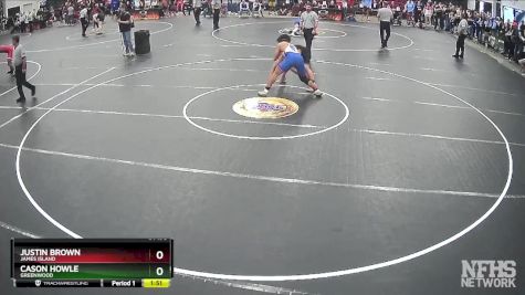 4A 190 lbs Quarterfinal - Cason Howle, Greenwood vs Justin Brown, James Island