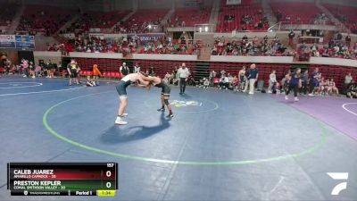 157 lbs Quarters & 1st Wb (16 Team) - Preston Kepler, Comal Smithson Valley vs Caleb Juarez, Amarillo Caprock