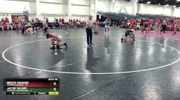 165 lbs Round 8 (10 Team) - Jacob Valdes, Maximum Performacne vs Brock Weaver, Camden Greasers