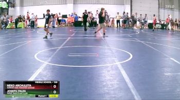 130 lbs Semifinal - Joseph Paun, Howe Wrestling Club vs Neko Archuleta, Sunkist Kids Monster Garage