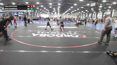 85 lbs Rr Rnd 3 - Cole Szypczak, Indiana Outlaws Gold - MS vs Evan Overpeck, Freakztyle Leviathan - MS