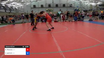 125 kg Consi Of 32 #1 - Kaleb Reeves, Kohawk Wrestling Club vs Tristen Weirich, Unattached