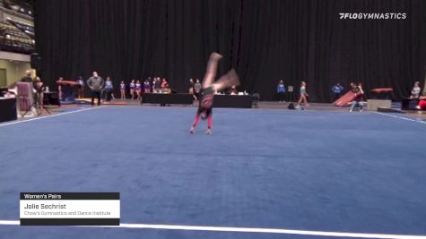 Jolie Sechrist - Women's Pairs, Chow's Gymnastics and Dance Institute - 2021 Women's Xcel Region 4 Championships